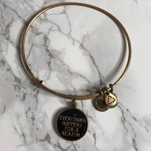 Alex and Ani Gold Everything Happens Bangle